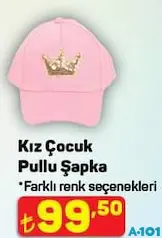 KIZ ÇOCUK PULLU ŞAPKA